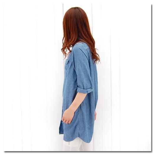 miusa ミューザ レディース 3/4 SHIRTS ONE PIECE(NMSU0922C)(SS)(23F7)｜u-oak｜07