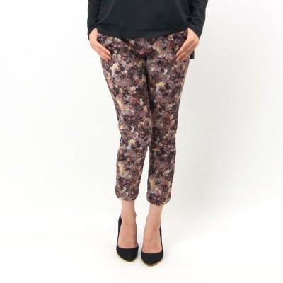DONEEYU ドニーユ レディース ジャガードフラワープリントパンツ(U-2441)(FW)(23F5-7)