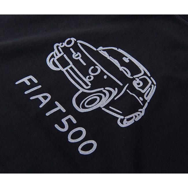 FIAT フィアット ユニセックス フィアット500 プリントTシャツ(2301FT01-52)(2024SS)｜u-oak｜09