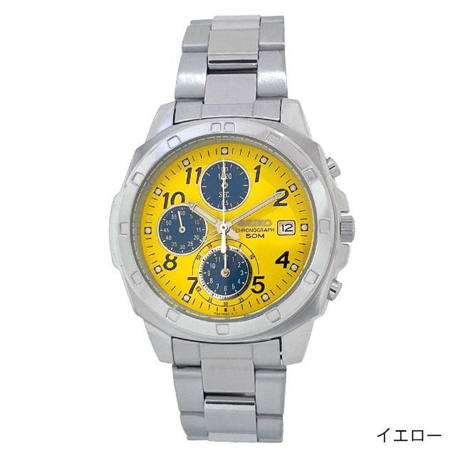 SEIKO クロノグラフ アラーム 腕時計 SEIKO（セイコー） クロノグラフ アラビア数字文字盤 （海外モデル