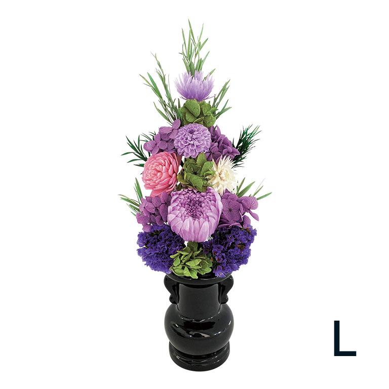 22福袋 土橋美穂デザインの枯れない仏花 瑠璃 L 通常 花束 アレンジメント Www Raviwebcoding Com