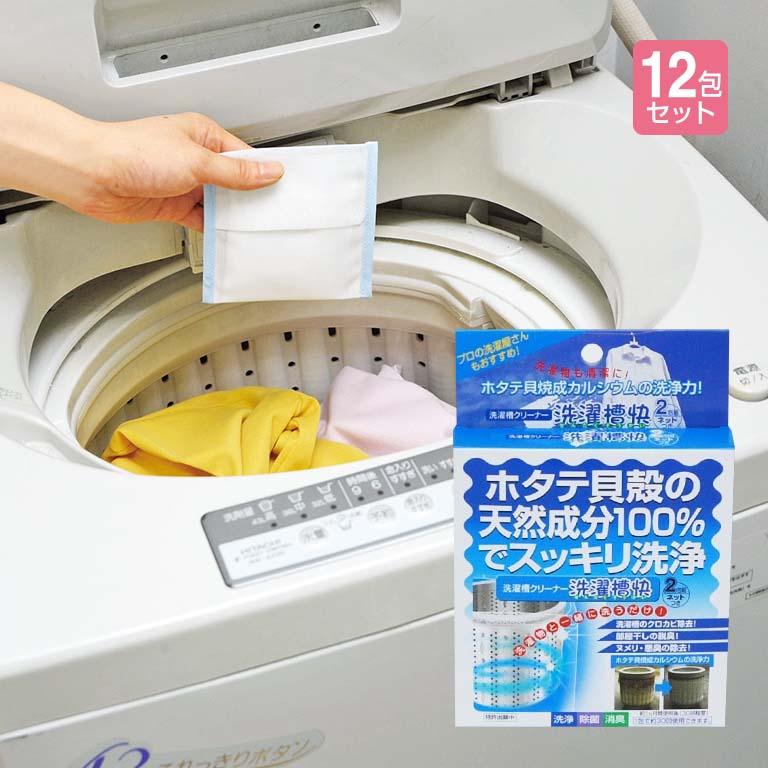 洗濯槽クリーナー 洗濯槽快 セット (クリーナー×12包、ネット×2枚 
