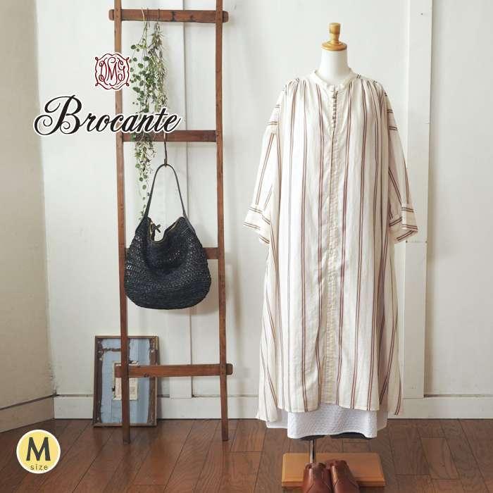 Brocante ブロカント ストライプカフタンワンピース 民族衣装デザイン ドレープ感のあるなめらか生地のロングシャツワンピース レディース 春 夏 Br x Urala うらら 通販 Yahoo ショッピング