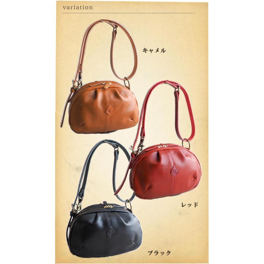CLEDRAN（クレドラン） ボール型2WAYショルダーバッグ 丸形レザー