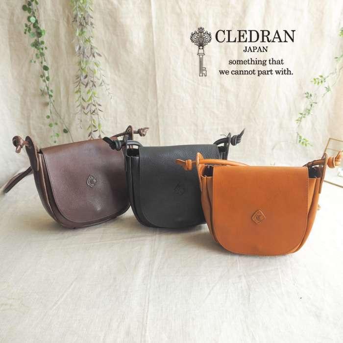 CLEDRAN（クレドラン） セール20％ フラップレザーショルダーバッグ