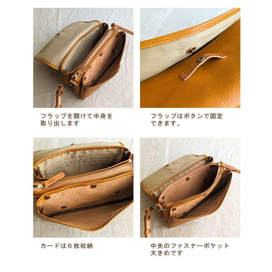 CLEDRAN（クレドラン） セール20％ 2WAYフラップ付きレザーショルダー