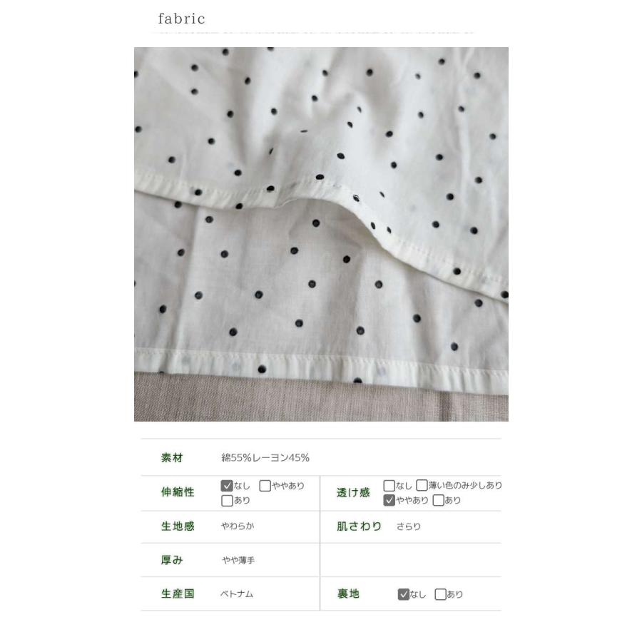 ICHI（イチ） 小ドットの大人かわいいノースリーブシャツワンピース 