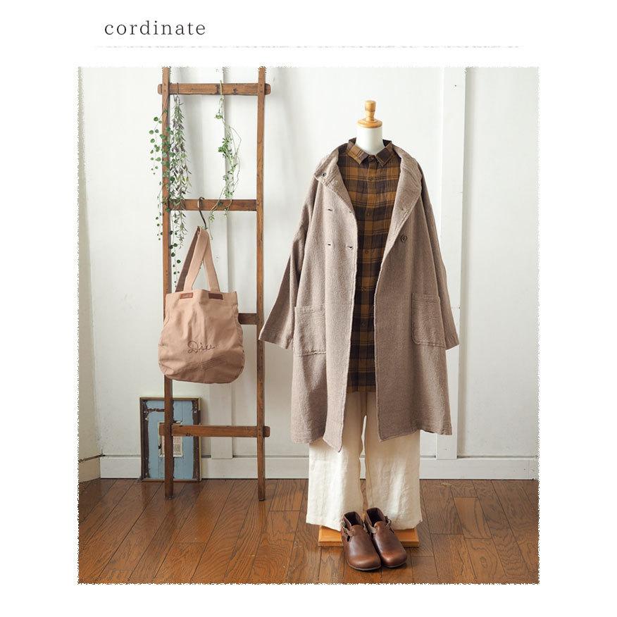 CIEL（シエル） ダブルボタン羽織りコート ハイネックで首元まで