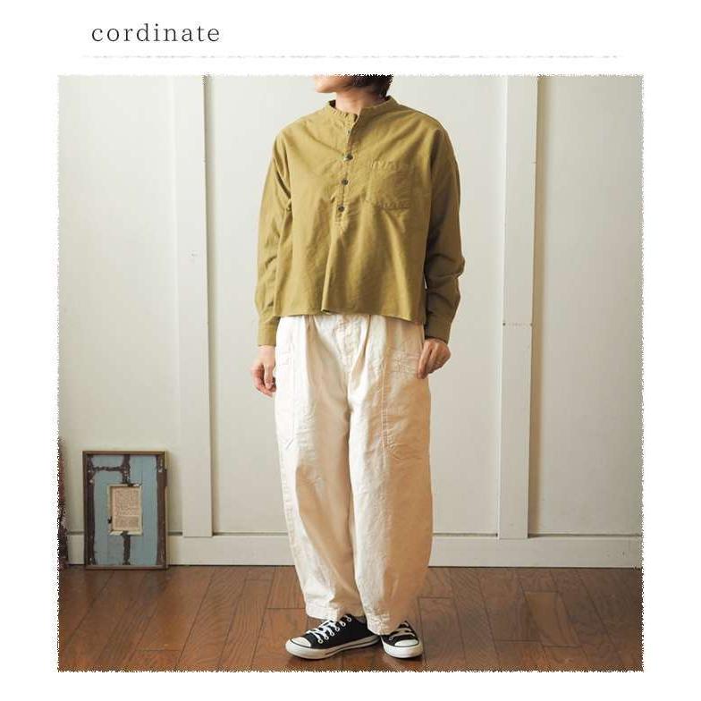 萌 MOYURU コットンツイル タックワイドパンツ SO エスオー ツイル