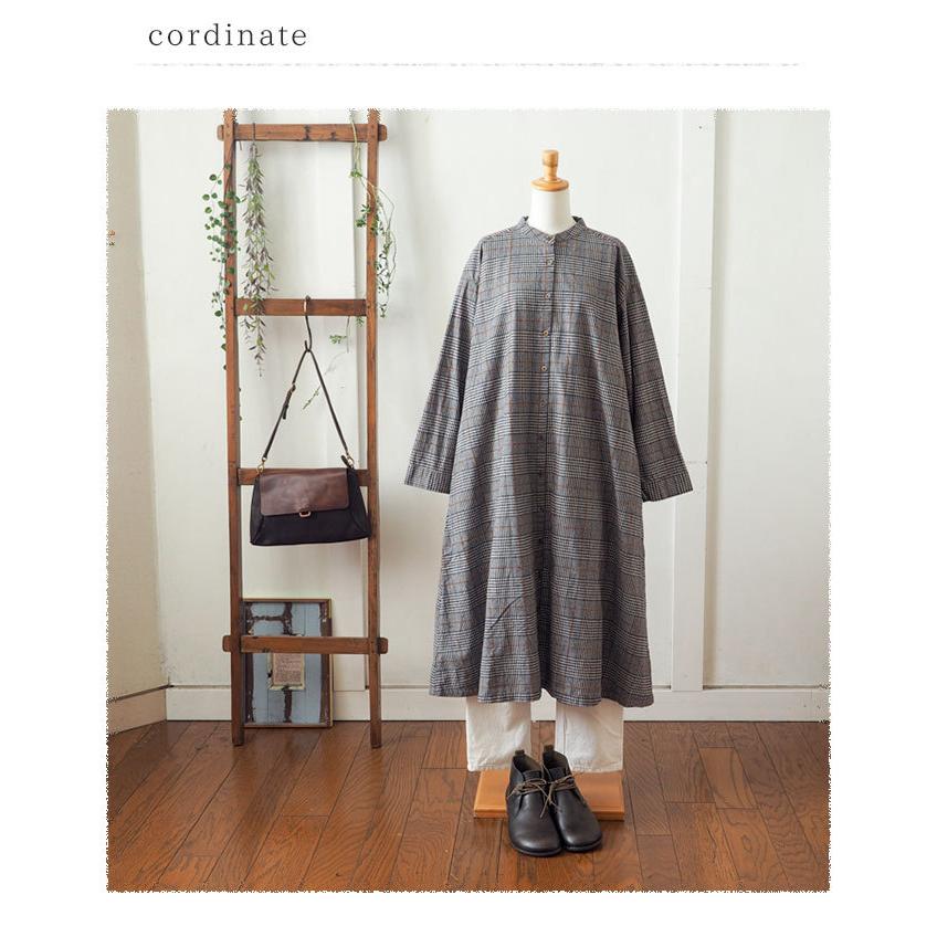 SUN VALLEY（サンバレー） グレンチェックワイドワンピース 千鳥格子前