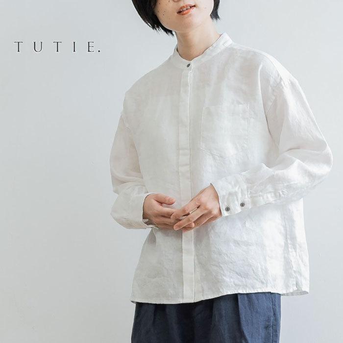 ATELIER EQUAL（アトリエイコール） TUTIE ツチエ バンドカラーシャツ 