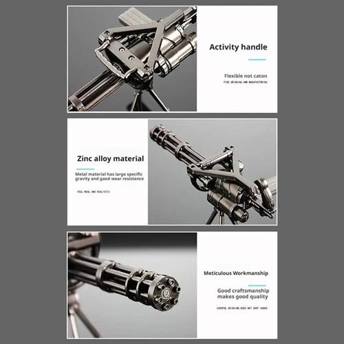 【希少】ガトリング砲 ミニチュア モデル 1883 ギミック可動 ハートフォード フルメタル製】ガトリングガン 金属製 小物 雑貨 銃 ミニチュア メタル
