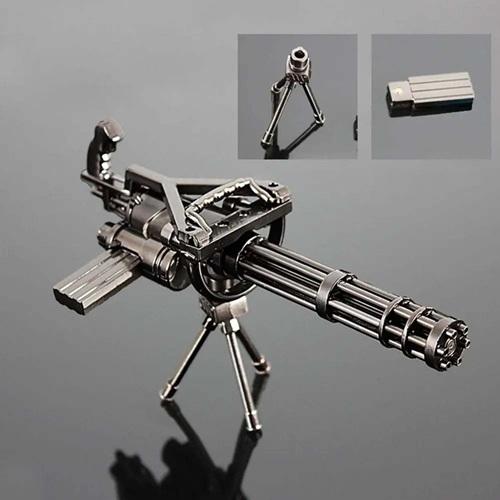 フルメタル製】ガトリングガン 金属製 小物 雑貨 銃 ミニチュア メタル