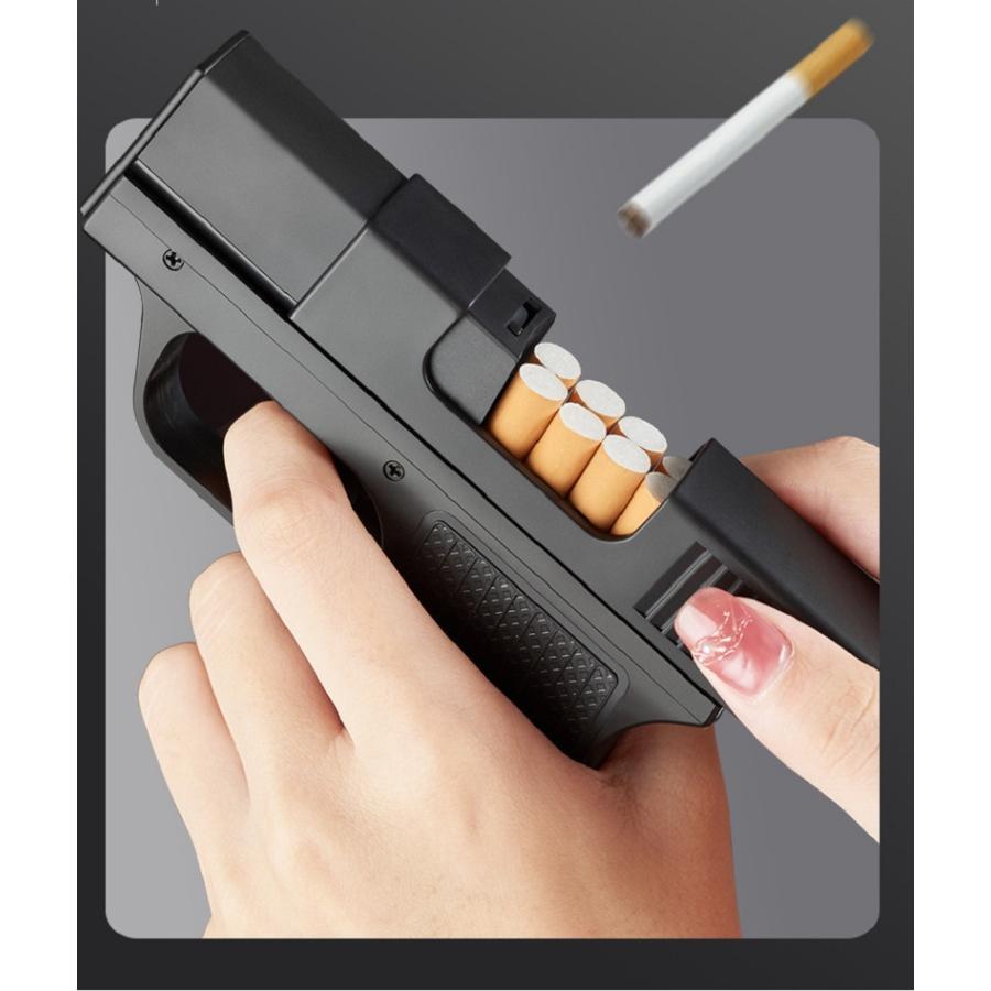 ピストル型タバコケース兼用ライターVer.1 ガスライター 電子