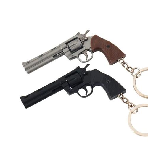 メタル製】1／3 ミニチュア python357 キーホルダー メタル製