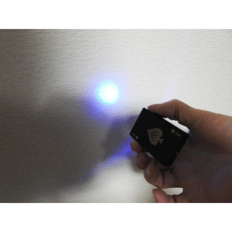 メタル製 トランプ型ライター LEDライト or ミラー付き ガスライター
