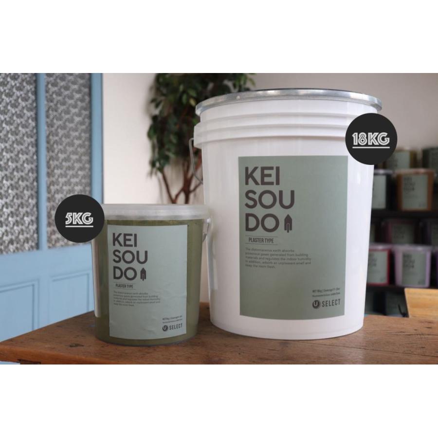 珪藻土 壁 塗り壁 左官 壁材 塗料 DIY U-SELECT  KEISOUDO PLASTER 18kg【MOSS】｜u-selectshop｜05