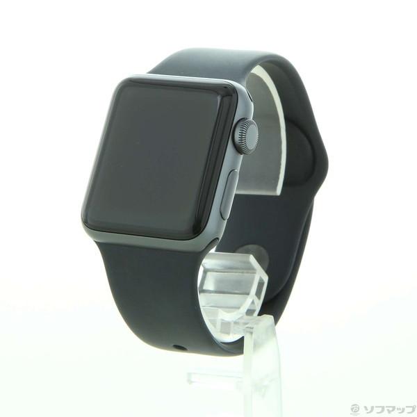 売れ筋ランキングも掲載中！ 〔中古〕Apple(アップル) Apple Watch Series 3 GPS 38mm スペースグレイアルミニウムケース ブラックスポーツバンド〔349-ud〕 スマートウォッチ本体