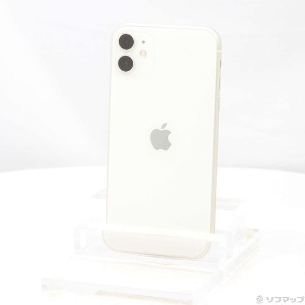 〔中古〕Apple(アップル) iPhone11 128GB ホワイト MWM22J／A SoftBank〔262-ud
