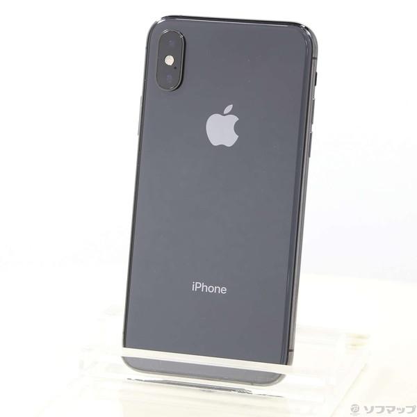 〔中古〕Apple(アップル) iPhoneXS 256GB スペースグレイ MTE02J／A SIMフリー〔377-ud