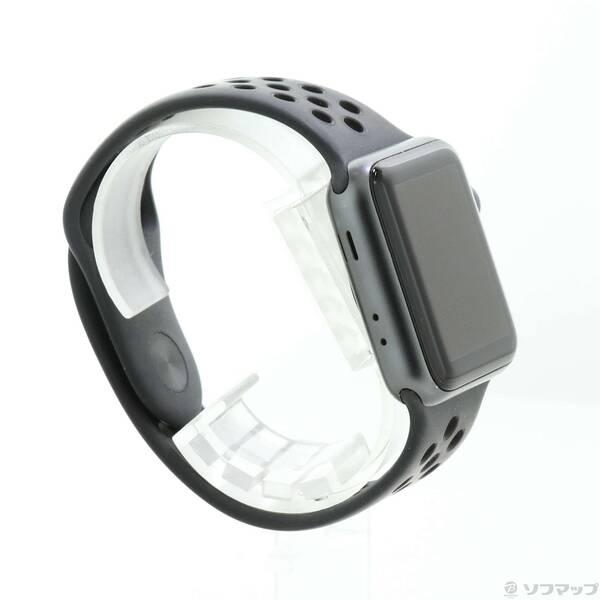 〔中古〕Apple(アップル) Apple Watch Series 3 Nike+ GPS 38mm スペースグレイアルミニウムケース アンスラサイト／ブラックNikeスポーツバンド〔295-ud〕 |  | 03