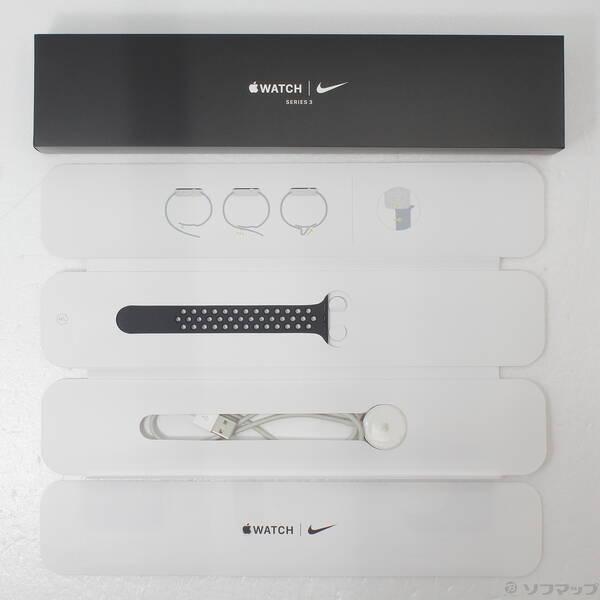 〔中古〕Apple(アップル) Apple Watch Series 3 Nike+ GPS 38mm スペースグレイアルミニウムケース アンスラサイト／ブラックNikeスポーツバンド〔295-ud〕 |  | 04