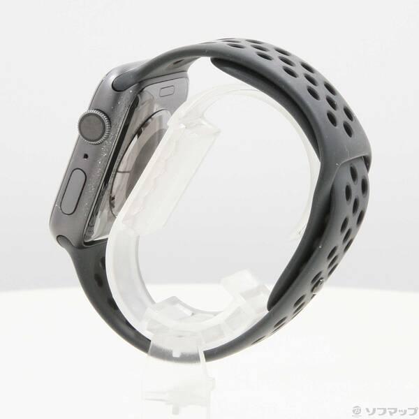 〔中古〕Apple(アップル) Apple Watch Series 4 Nike+ GPS 44mm スペースグレイアルミニウムケース アンスラサイト／ブラックNikeスポーツバンド〔276-ud〕｜u-sofmap｜02