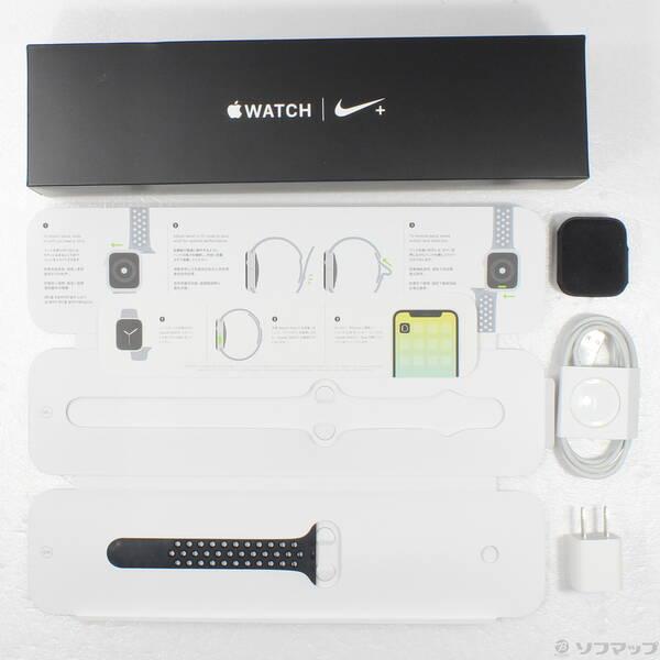 〔中古〕Apple(アップル) Apple Watch Series 4 Nike+ GPS 44mm スペースグレイアルミニウムケース アンスラサイト／ブラックNikeスポーツバンド〔276-ud〕｜u-sofmap｜05