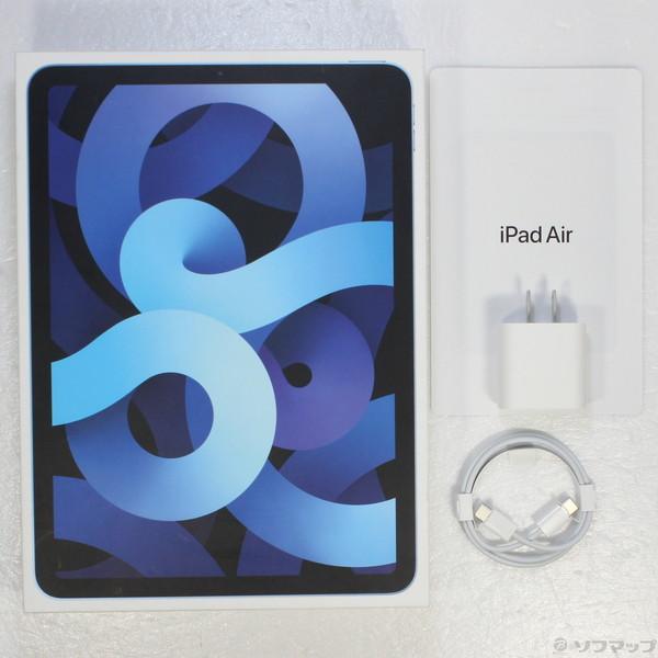 2022A/W新作送料無料 〔中古〕Apple(アップル) iPad Air MYFQ2J／A 第4世代 Wi-Fi〔297-ud〕 64GB  スカイブルー iPad