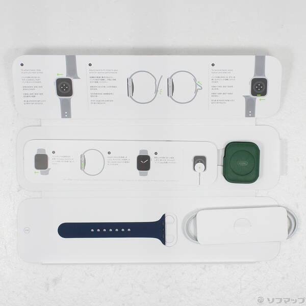 〔中古〕Apple(アップル) Apple Watch Series 7 GPS 45mm グリーンアルミニウムケース アビスブルースポーツバンド〔258-ud〕 |  | 04