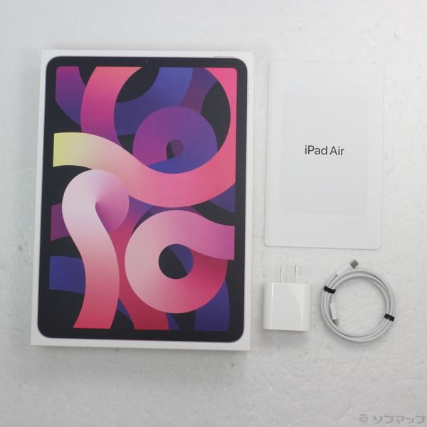 〔中古〕Apple(アップル) iPad Air 第4世代 64GB ローズゴールド MYFP2J／A Wi-Fi〔262-ud〕