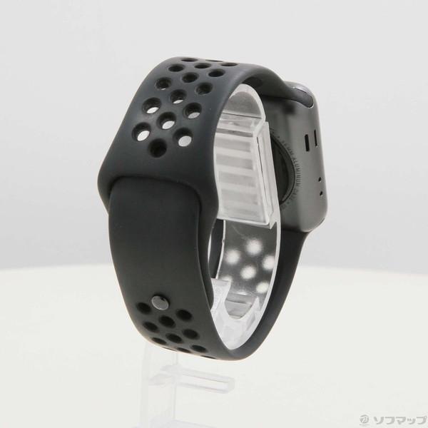 〔中古〕Apple(アップル) Apple Watch Series 3 Nike+ GPS 38mm スペースグレイアルミニウムケース アンスラサイト／ブラックNikeスポーツバンド〔305-ud〕｜u-sofmap｜03