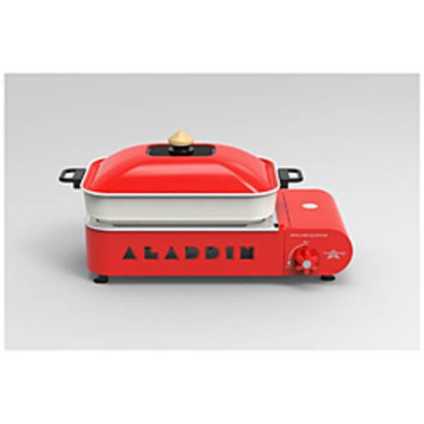 〔中古〕〔展示品〕 ガスホットプレートプチパン センゴクアラジン レッド SAGRS21CR〔198-ud〕 | 
