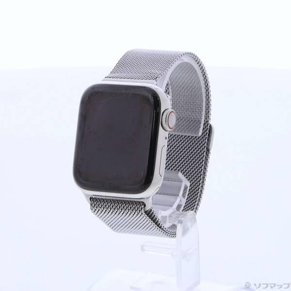 〔中古〕Apple(アップル) Apple Watch Series 4 GPS + Cellular 40mm ステンレススチールケース ミラネーゼループ〔368-ud〕 | 