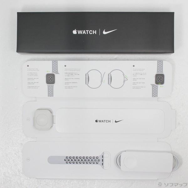 〔中古〕Apple(アップル) Apple Watch Series 7 Nike GPS 41mm スターライトアルミニウムケース ピュアプラチナム／ブラックNikeスポーツバンド〔269-ud〕｜u-sofmap｜05