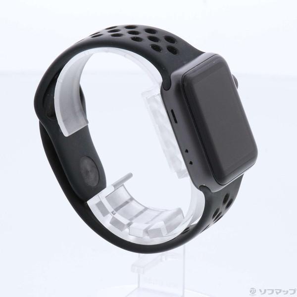 〔中古〕Apple(アップル) Apple Watch Series 3 Nike+ GPS 38mm スペースグレイアルミニウムケース アンスラサイト／ブラックNikeスポーツバンド〔198-ud〕｜u-sofmap｜04