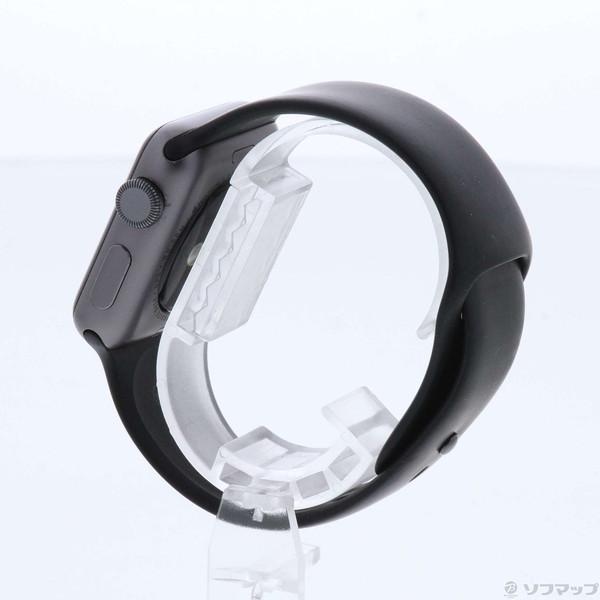 〔中古〕Apple(アップル) Apple Watch Series 3 GPS 38mm スペースグレイアルミニウムケース ブラックスポーツバンド〔198-ud〕｜u-sofmap｜02