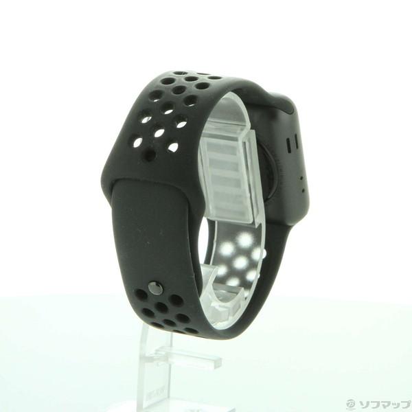 〔中古〕Apple(アップル) Apple Watch Series 3 Nike+ GPS 38mm スペースグレイアルミニウムケース アンスラサイト／ブラックNikeスポーツバンド〔349-ud〕｜u-sofmap｜03
