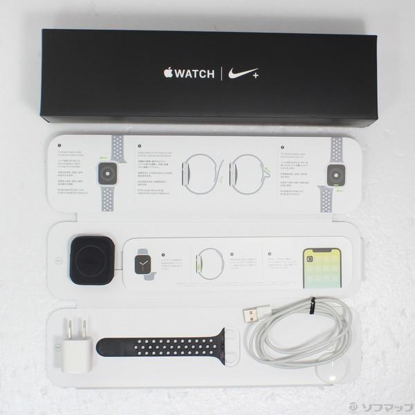 〔中古〕Apple(アップル) Apple Watch Series 4 Nike+ GPS 44mm スペースグレイアルミニウムケース アンスラサイト／ブラックNikeスポーツバンド〔276-ud〕｜u-sofmap｜05