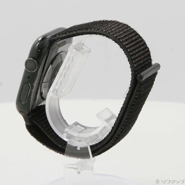 〔中古〕Apple(アップル) Apple Watch Series 7 GPS 45mm グリーンアルミニウムケース ブラックスポーツループ〔276-ud〕 |  | 01