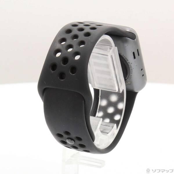 〔中古〕Apple(アップル) Apple Watch Series 3 Nike+ GPS 38mm スペースグレイアルミニウムケース アンスラサイト／ブラックNikeスポーツバンド〔276-ud〕｜u-sofmap｜03