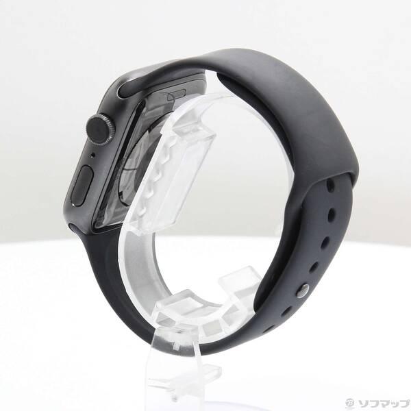 〔中古〕Apple(アップル) Apple Watch Series 5 GPS 44mm スペースグレイアルミニウムケース ブラックスポーツバンド〔262-ud〕｜u-sofmap｜02
