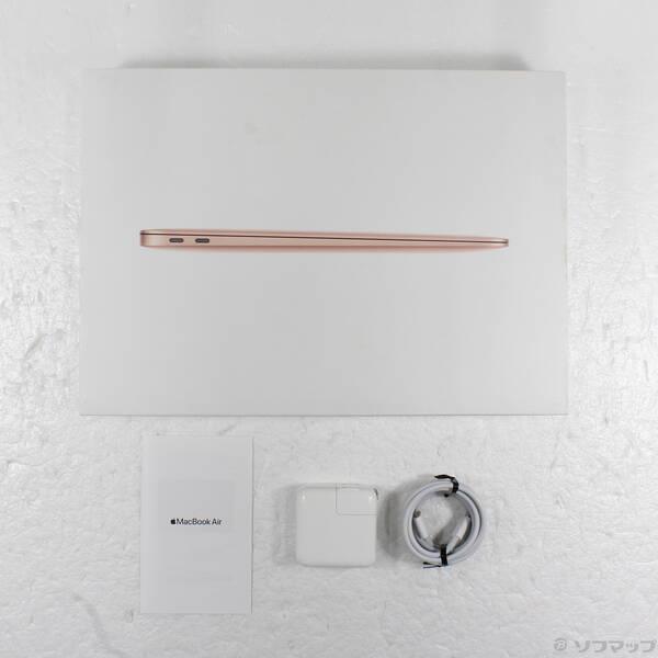 〔中古〕Apple(アップル) MacBook Air 13.3-inch Early 2020 MVH52J／A Core_i5 1.1GHz 8GB SSD512GB ゴールド 〔10.15 Catalina〕〔198-ud〕