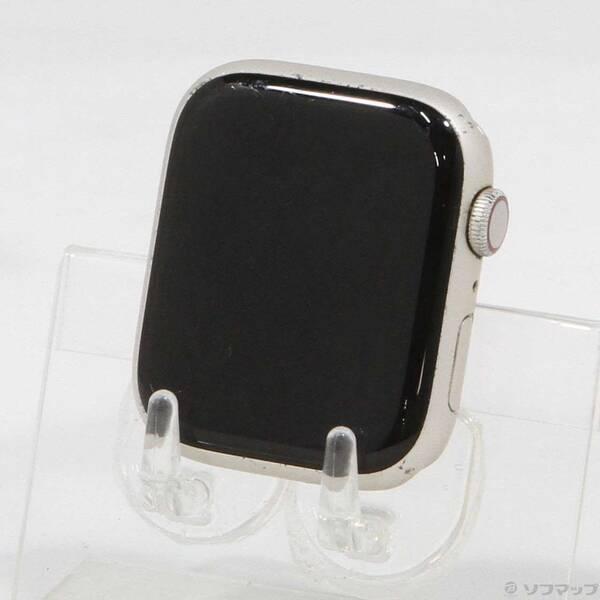 〔中古〕Apple(アップル) Apple Watch Series 7 GPS + Cellular 45mm スターライトアルミニウムケース バンド無し〔344-ud〕 | 