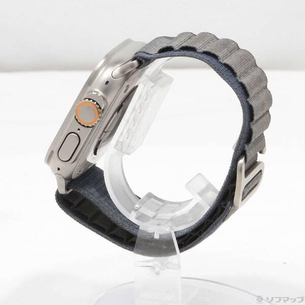 〔中古〕Apple(アップル) Apple Watch Ultra 2 GPS + Cellular 49mm チタニウムケース ブルーアルパインループ〔295-ud〕 |  | 01