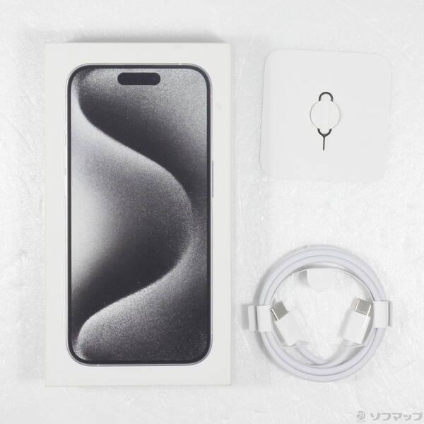 中古〕Apple(アップル) iPhone15 Pro 128GB ホワイトチタニウム MTU83J 