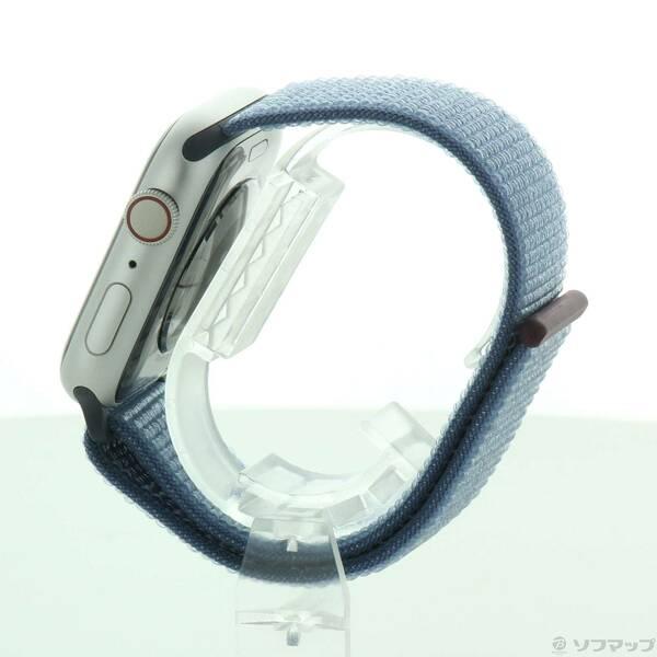 〔中古〕Apple(アップル) Apple Watch Series 9 GPS + Cellular 45mm シルバーアルミニウムケース ウインターブルースポーツループ〔198-ud〕 |  | 01