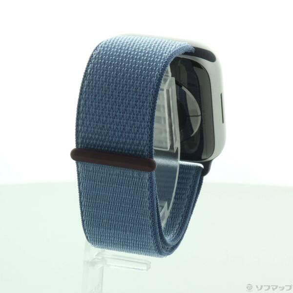 〔中古〕Apple(アップル) Apple Watch Series 9 GPS + Cellular 45mm シルバーアルミニウムケース ウインターブルースポーツループ〔198-ud〕 |  | 02
