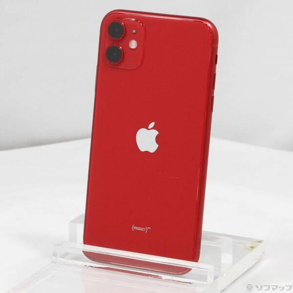 〔中古〕Apple(アップル) iPhone11 64GB プロダクトレッド MWLV2J／A SIMフリー〔377-ud〕 | 