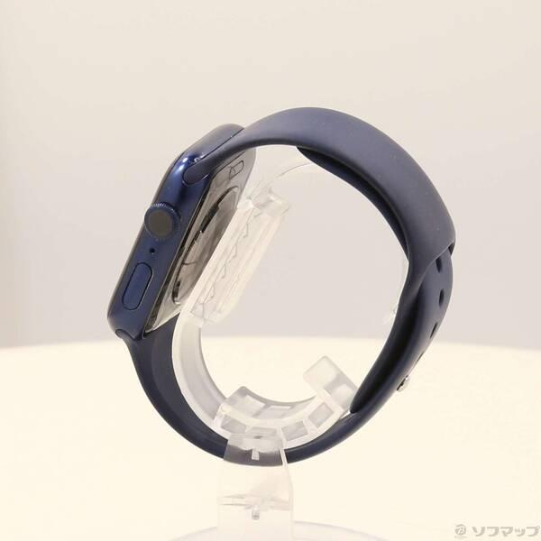 〔中古〕Apple(アップル) Apple Watch Series 6 GPS 44mm ブルーアルミニウムケース ディープネイビースポーツバンド〔344-ud〕 |  | 01